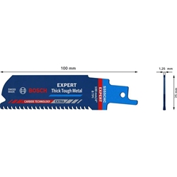 Bosch EXPERT Thick Tough Metal S 555 CHC Säbelsägeblatt, 1 Stück, für Säbelsägen Nr. 2608900364