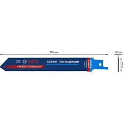 Bosch EXPERT Thin Tough Metal S 922 EHM Säbelsägeblatt, 3 Stück, für Säbelsägen Nr. 2608900361