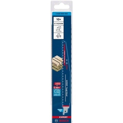 Bosch EXPERT Tough Wood S 1142 KHM Säbelsägeblatt, 10 Stück, für Säbelsägen Nr. 2608900405