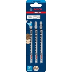 Bosch EXPERT Wood 2-side clean T 308 BO Stichsägeblatt, 3 Stück, für Stichsägen Nr. 2608900554