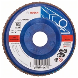 Bosch Fächerschleifscheibe X551 EXPERT for Metal, gerade, 115mm, 60, Kunststoff Nr. 2608607362