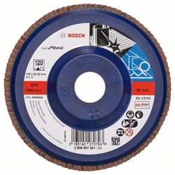 Bosch Fächerschleifscheibe X571 Best for Metal, gerade, 125mm, 120, Kunststoff Nr. 2608607341