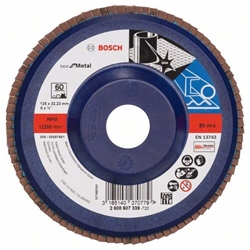 Bosch Fächerschleifscheibe X571 Best for Metal, gerade, 125mm, 60, Kunststoff Nr. 2608607339