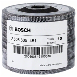 Bosch Fächerschleifscheibe X571 Best for Metal, gewinkelt, 115mm, 60, Glasgewebe Nr. 2608605451