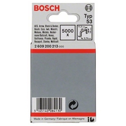 Bosch Feindrahtklammer Typ 53, 11,4x0,74x14mm, 5000er-Pack Nr. 2609200213