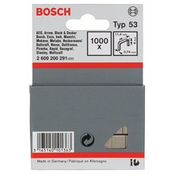 Bosch Feindrahtklammer Typ 53, 11,4x0,74x4mm, 1000er-Pack Nr. 2609200291