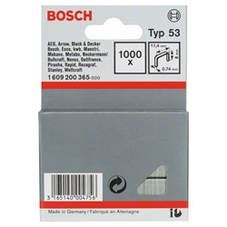 Bosch Feindrahtklammer Typ 53, 11,4x0,74x8mm, 1000er-Pack Nr. 1609200365
