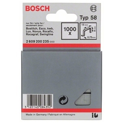 Bosch Feindrahtklammer Typ 58, 13x0,75x8mm, 1000er-Pack Nr. 2609200235