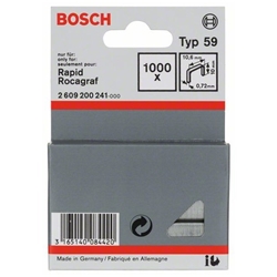 Bosch Feindrahtklammer Typ 59, 10,6x0,72x10mm, 1000er-Pack Nr. 2609200241