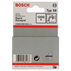 Bosch Feindrahtklammer Typ 59, 10,6x0,72x12mm, 1000er-Pack Nr. 2609200242