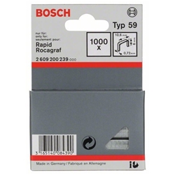 Bosch Feindrahtklammer Typ 59, 10,6x0,72x6mm, 1000er-Pack Nr. 2609200239