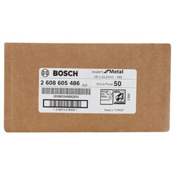 Bosch Fiberschleifscheibe R444 EXPERT for Metal, Korund, 180mm, 22,23mm, 60 Nr. 2608605486