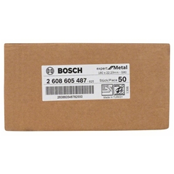 Bosch Fiberschleifscheibe R444 EXPERT for Metal, Korund, 180mm, 22,23mm, 80 Nr. 2608605487