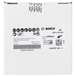 Bosch Fiberschleifscheibe R444, EXPERT for Metal, Bohrung-Ø: 16mm Nr. 2608607248