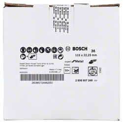 Bosch Fiberschleifscheibe R444, EXPERT for Metal, Bohrung-Ø: 22,23mm Nr. 2608607249