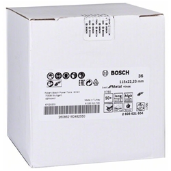 Bosch Fiberschleifscheibe R780 Best for Metal and Inox, 115x22,23mm, 36 Nr. 2608621604