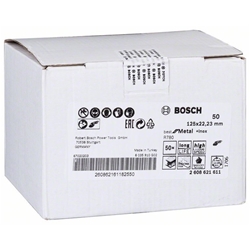Bosch Fiberschleifscheibe R780 Best for Metal and Inox, 125x22,23mm, 50 Nr. 2608621611