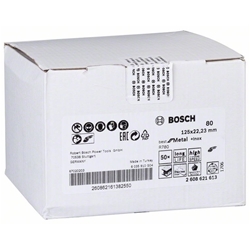 Bosch Fiberschleifscheibe R780 Best for Metal and Inox, 125x22,23mm, 80 Nr. 2608621613