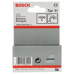 Bosch Flachdrahtklammer Typ 51, 10x1x10mm, 1000er-Pack Nr. 2609200202