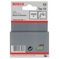 Bosch Flachdrahtklammer Typ 52, 12,3x1,25x10mm, 1000er-Pack Nr. 2609200206