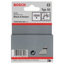 Bosch Flachdrahtklammer Typ 52, 12,3x1,25x6mm, 1000er-Pack Nr. 2609200204