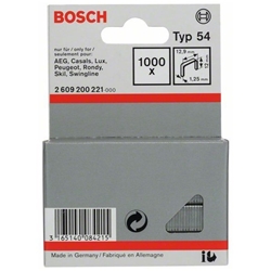 Bosch Flachdrahtklammer Typ 54, 12,9x1,25x12mm, 1000er-Pack Nr. 2609200221