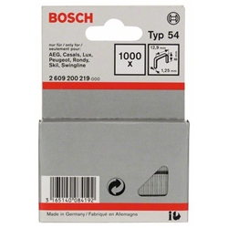 Bosch Flachdrahtklammer Typ 54, 12,9x1,25x8mm, 1000er-Pack Nr. 2609200219