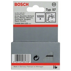 Bosch Flachdrahtklammer Typ 57, 10,6x1,25x14mm, 1000er-Pack Nr. 2609200233