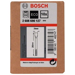 Bosch Flachmeißel mit SDS max-Aufnahme, 280x25mm, 10er-Pack Nr. 2608690127