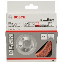 Bosch Hartmetalltopfscheibe, 115x22,23mm, fein, flach Nr. 2608600177