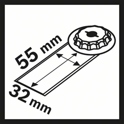 Bosch HCS Universalfugenschneider MAII 32 SC, 55x32mm, 10er-Pack Nr. 2608664503