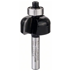 Bosch Hohlkehlenfräser, 1/4-Zoll, R1 6,3mm, D 25,4mm, L 12,7mm, G 54mm Nr. 2608628420