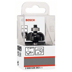 Bosch Hohlkehlenfräser, 8mm, R1 8mm, D 28,7mm, L 13mm, G 54mm Nr. 2608628363