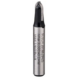 Bosch Hohlkehlfräser, 1/4-Zoll, R1 3,2mm, D 9,5mm, L 9,2mm, G 40mm, für Handfräsen Nr. 2608628425