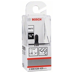 Bosch Hohlkehlfräser, 1/4-Zoll, R1 3,2mm, D 9,5mm, L 9,2mm, G 40mm, für Handfräsen Nr. 2608628425