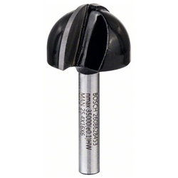 Bosch Hohlkehlfräser, 6mm, R1 12,7mm, D 25,4mm, L 15,6mm, G 49mm Nr. 2608628453