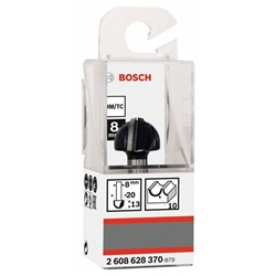Bosch Hohlkehlfräser, 8mm, R1 10mm, D 20mm, L 12,4mm, G 46mm Nr. 2608628370