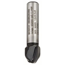 Bosch Hohlkehlfräser, 8mm, R1 6mm, D 12mm, L 9,2mm, G 40mm Nr. 2608628368