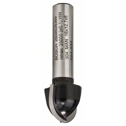 Bosch Hohlkehlfräser, 8mm, R1 8mm, D 16mm, L 12,4mm, G 45mm Nr. 2608628369