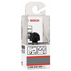 Bosch Hohlkehlfräser, 8mm, R1 8mm, D 16mm, L 12,4mm, G 45mm Nr. 2608628369