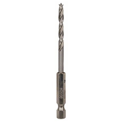 Bosch Holzspiralbohrer mit 1/4-Zoll-Sechskantschaft, 4x43x88mm Nr. 2608595520