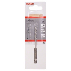 Bosch Holzspiralbohrer mit 1/4-Zoll-Sechskantschaft, 4x43x88mm Nr. 2608595520