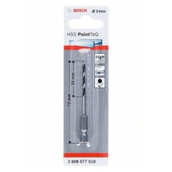Bosch HSS PointTeQ Sechskantbohrer 3mm Nr. 2608577519