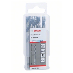 Bosch HSS PointTeQ Sechskantbohrer 6,0mm, 10er-Pack Nr. 2608577546