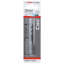 Bosch HSS Spiralbohrer mit Sechskantschaft 3,0mm Nr. 2608577048