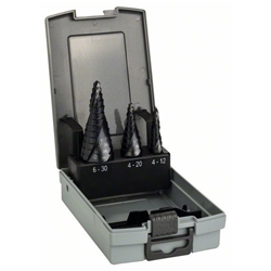 Bosch HSS-AlTiN-Stufenbohrerset, 3-tlg., 4-12/4-20/6-30 Nr. 2608588069