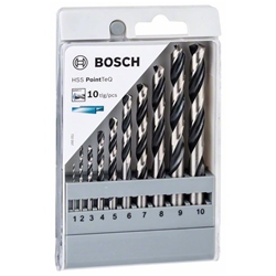 Bosch HSS-Spiralbohrer-Set PointTeQ, 10-tlg., 1-10mm Nr. 2608577348