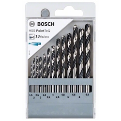 Bosch HSS-Spiralbohrer-Set PointTeQ, 13-tlg., 1,5-6,5mm Nr. 2608577349
