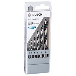Bosch HSS-Spiralbohrer-Set PointTeQ, 6-tlg., 2-8mm Nr. 2608577346