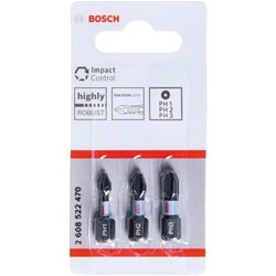 Bosch Impact Control PH Insert Bits, 3 Stück Nr. 2608522470